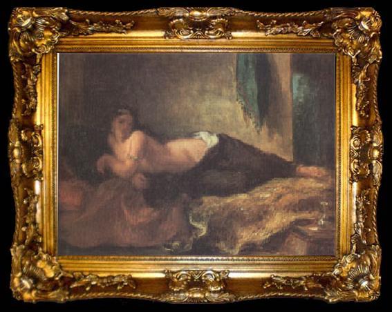 framed  Eugene Delacroix Odalisque (mk05), ta009-2